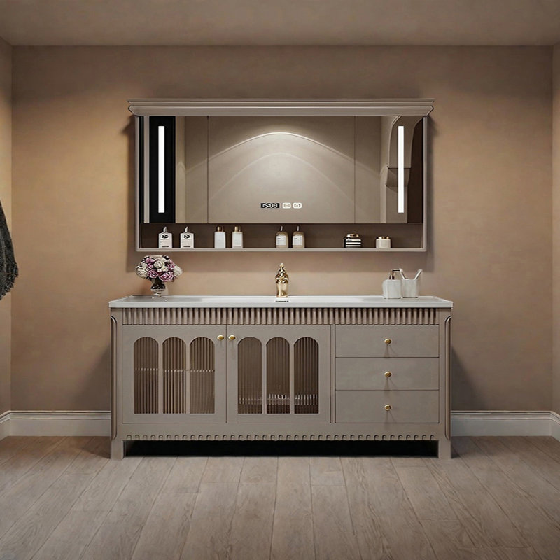 Armoire de salle de bain moderne de style américain, 67"