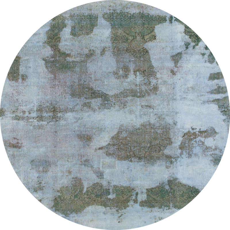 Tapis abstrait moderne 853, Rond 5 pi