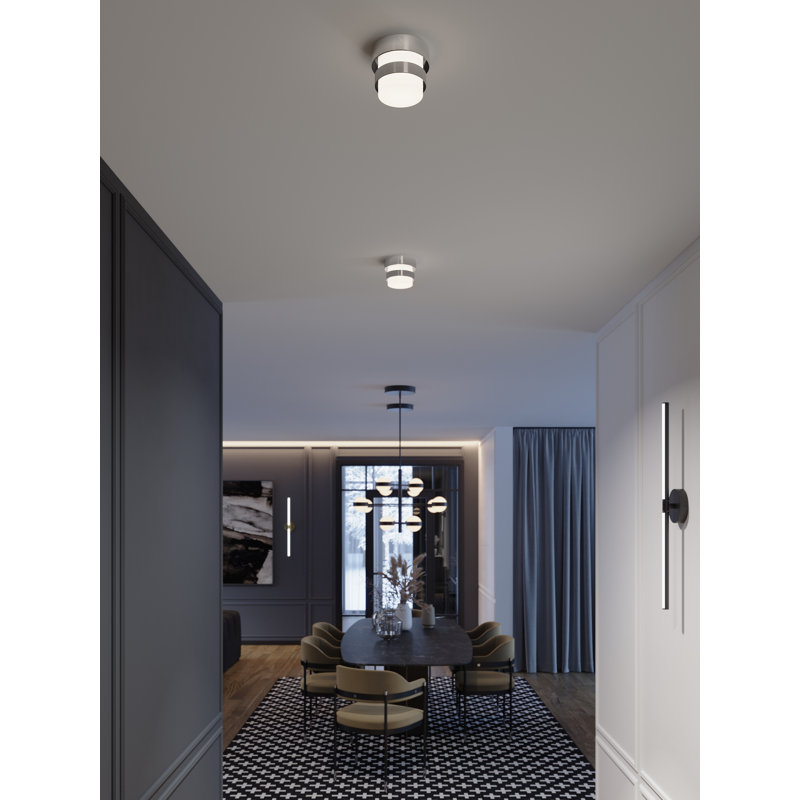 Miami - LED Flush Mount - Polished Chrome, Polished Chrome
