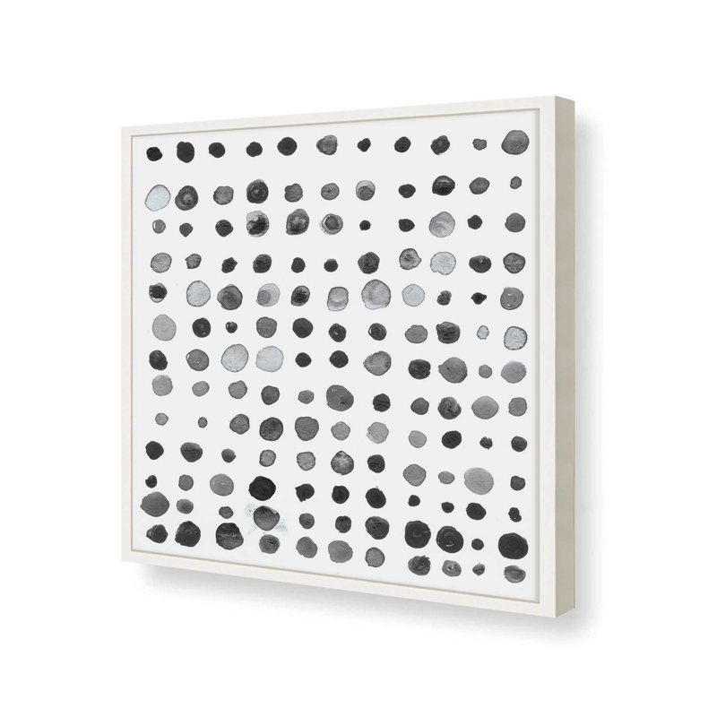 Commande en noir et blanc, H 17,5 po x l 17,5 po, Blanc opaque