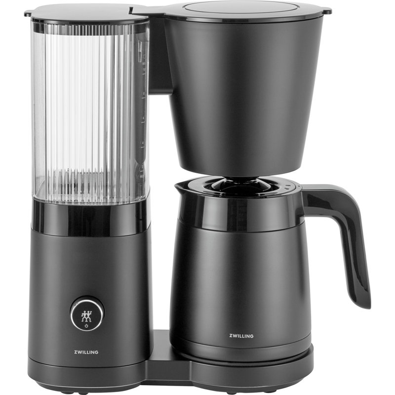 Enfinigy Thermal Carafe Drip Coffee Maker, 4.5" H x 5.4" W x 5.4" D, Black Matte