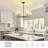 5-Light Modern Dimmable Chandelier With Fabric Shades-1573470183