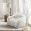 Fauteuil moelleux pivotant en fausse fourrure-666202048