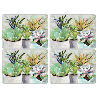 Pimpernel Succulents Placemats 15.7 X 11.7"