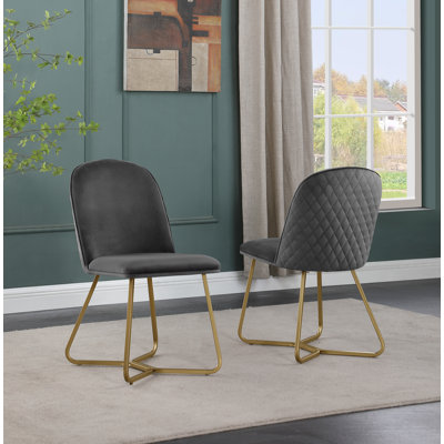 Chaise d'appoint en velours Jaquai