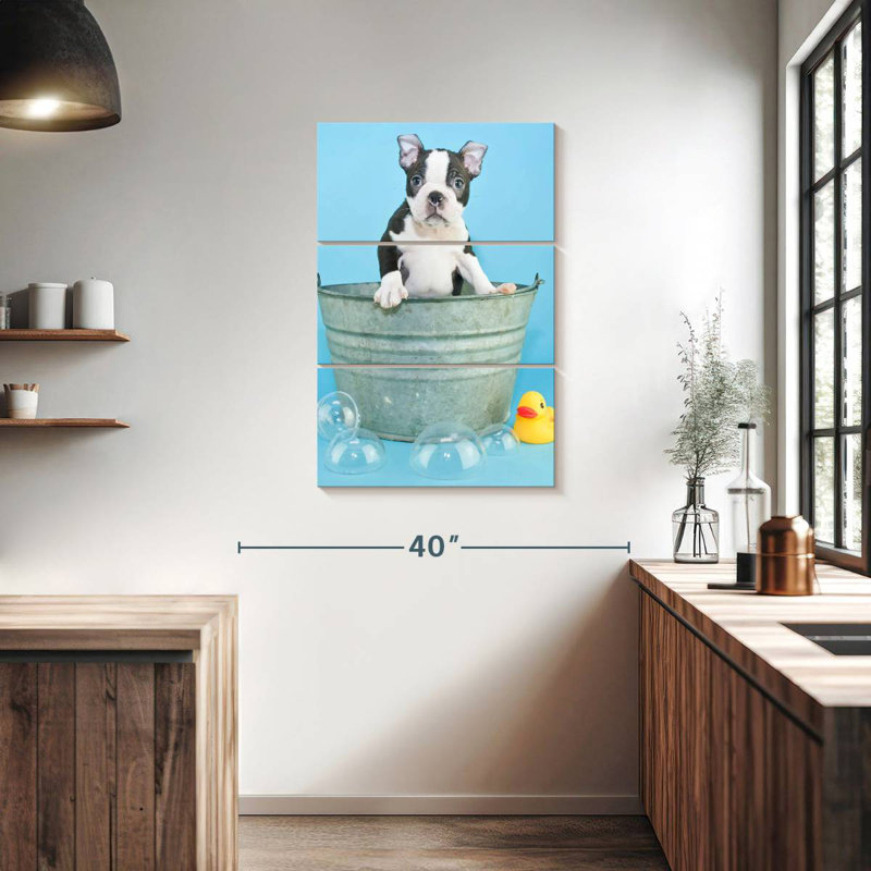Brampt Bathing Terrier, H 38 po x l 24 po