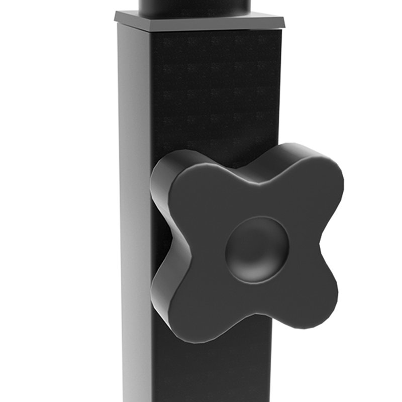Chariot réglable pour ordinateur portable, Noir, H 35,4 po x l 31,5 po x P 15,7 po