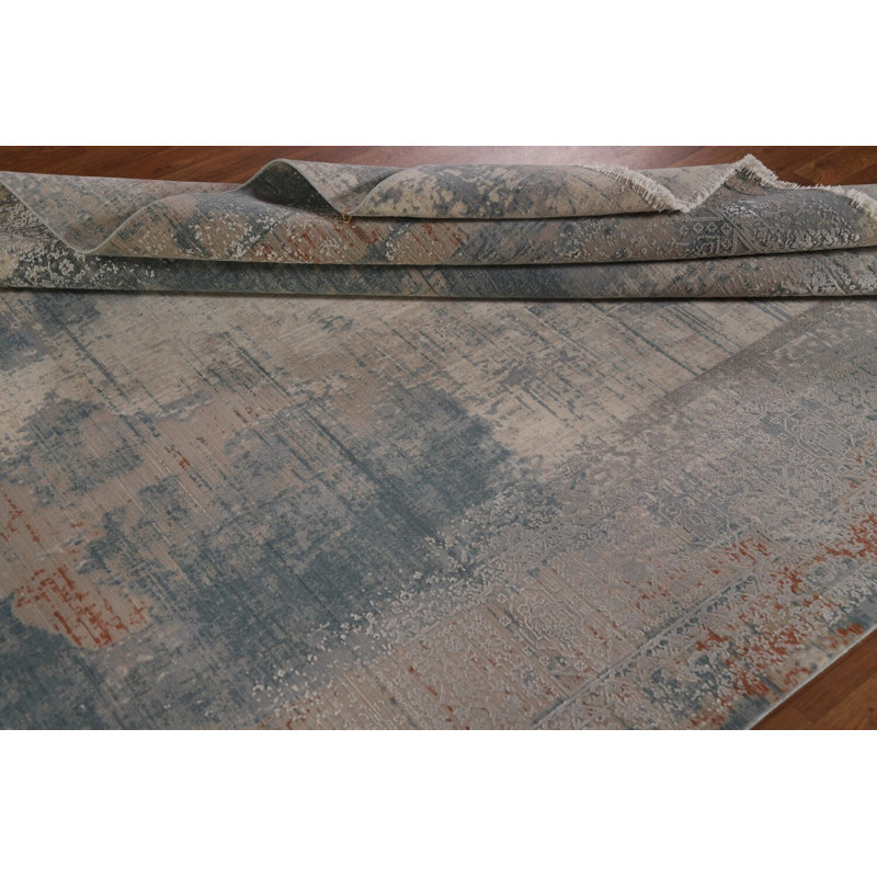 Tapis turc moderne et abstrait 6 x 9