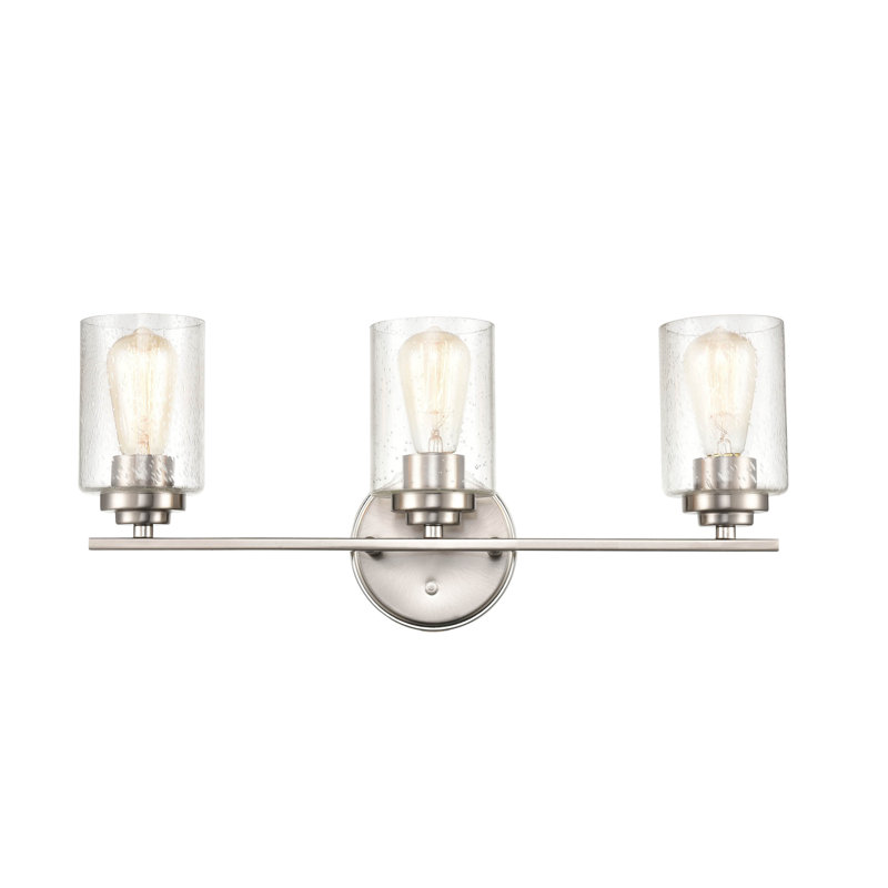 Cramer 3 - Light Dimmable Vanity Light, Satin Nickel