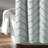 Chenille Chevron Cotton Geometric Shower Curtain-693306515