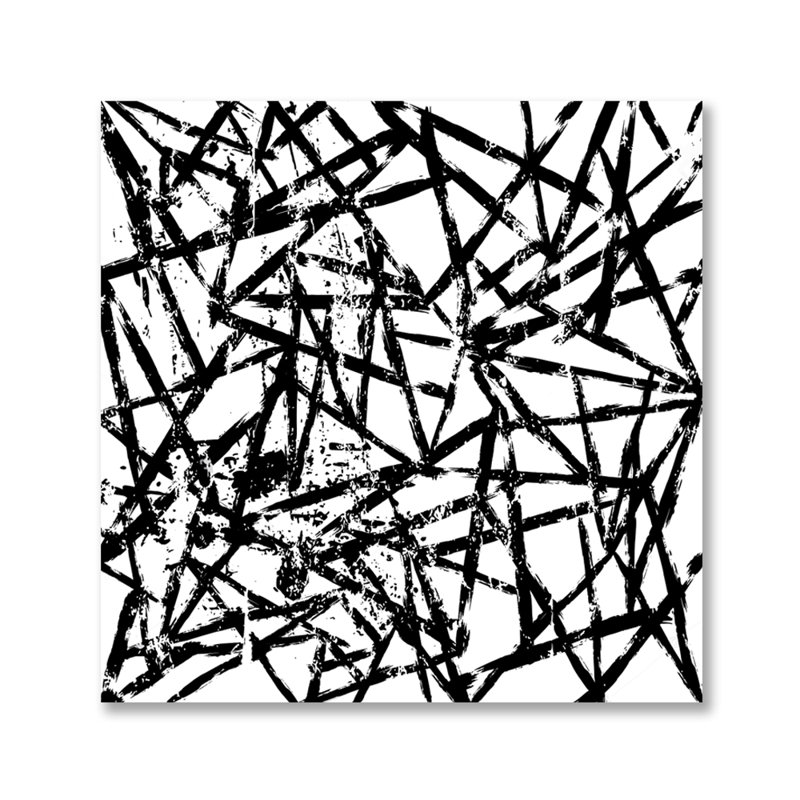 Crossroads - Peinture sans cadre, H 36 po x l 36 po x P 1,5 po, Acrylique