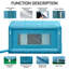  Cabine de peinture gonflable 10,8 x 8,2 x 7,2 pi avec système de filtration de l'air-127369599-127369600