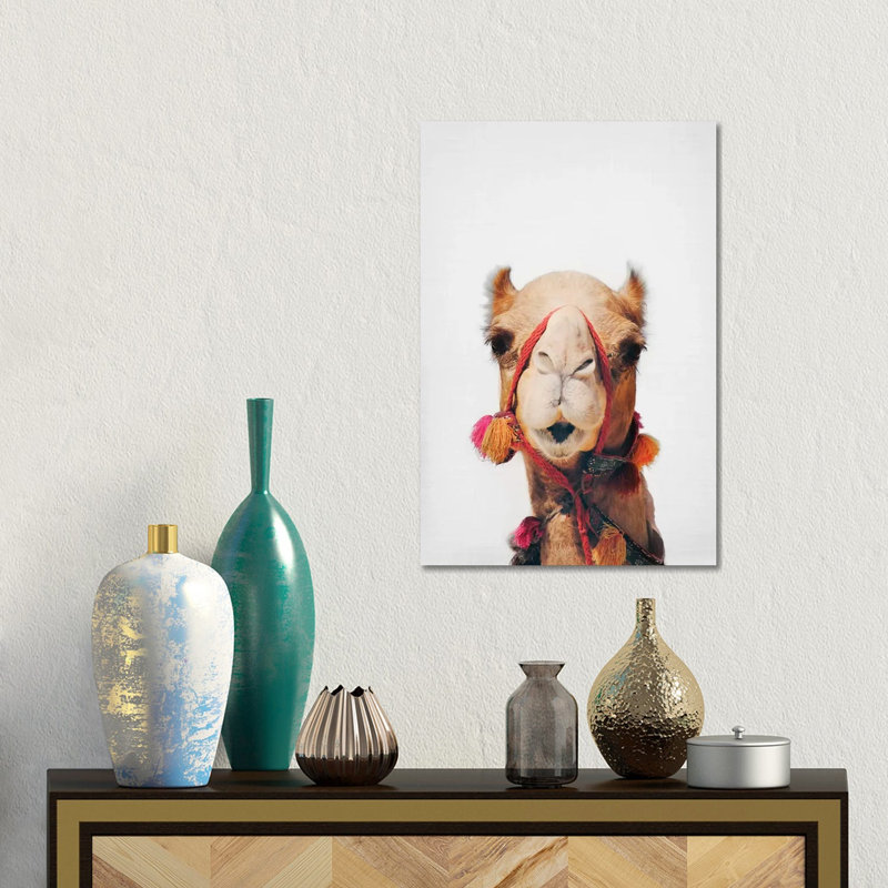 Camel by Sisi & Seb - No Frame Gallery-Wrapped Canvas Giclée on Canvas, 45.72cm H x 30.48cm W