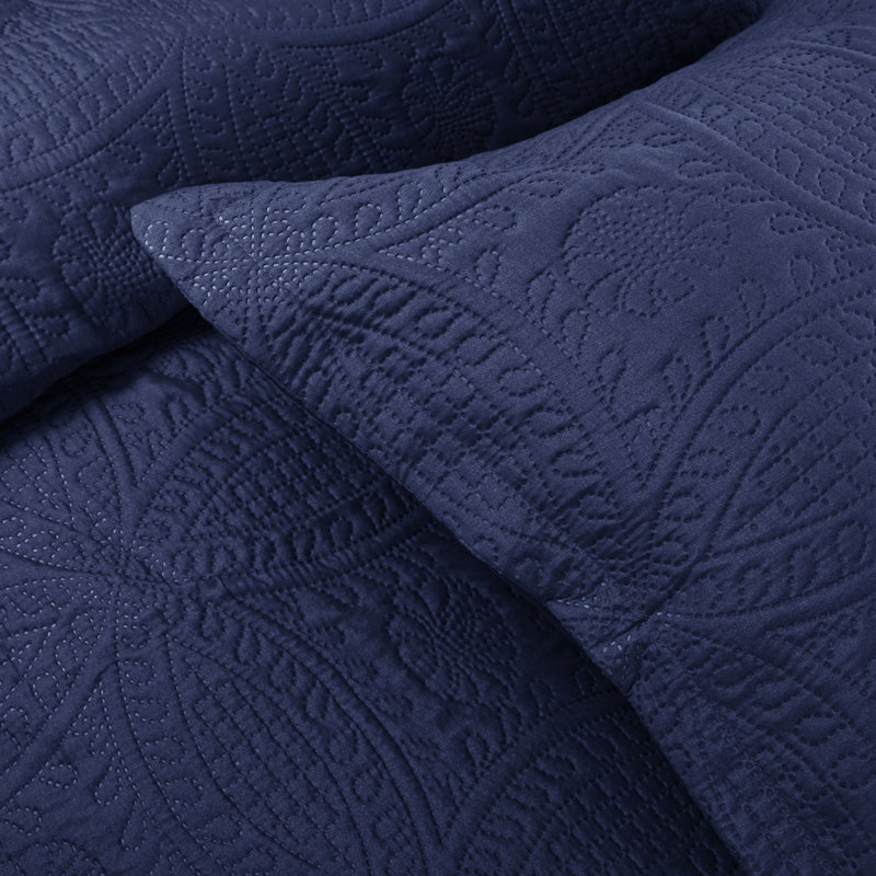 Ensemble de couvre-lit 3 pièces - Ensemble de courtepointe réversible - Couvre-lit léger en microfibre pour très grand lit simple