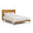 Clark Solid Wood Wingback Bed Frame