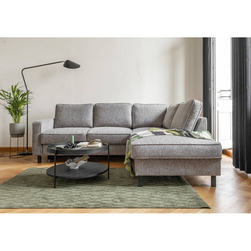 Molly Corner Sofa Bed, Grey/Brown/Blue, Right Hand Facing