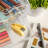 Thomas Martha Stewart Plastic Desktop Storage with Half Moon Opening Pullout Drawers