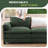 4-Piece Modular Deep-Seat Sectional Sofa With Reversible Chaise, Oversized Cushions & Plush Charcoal Upholstery-Green-147487456-147487468