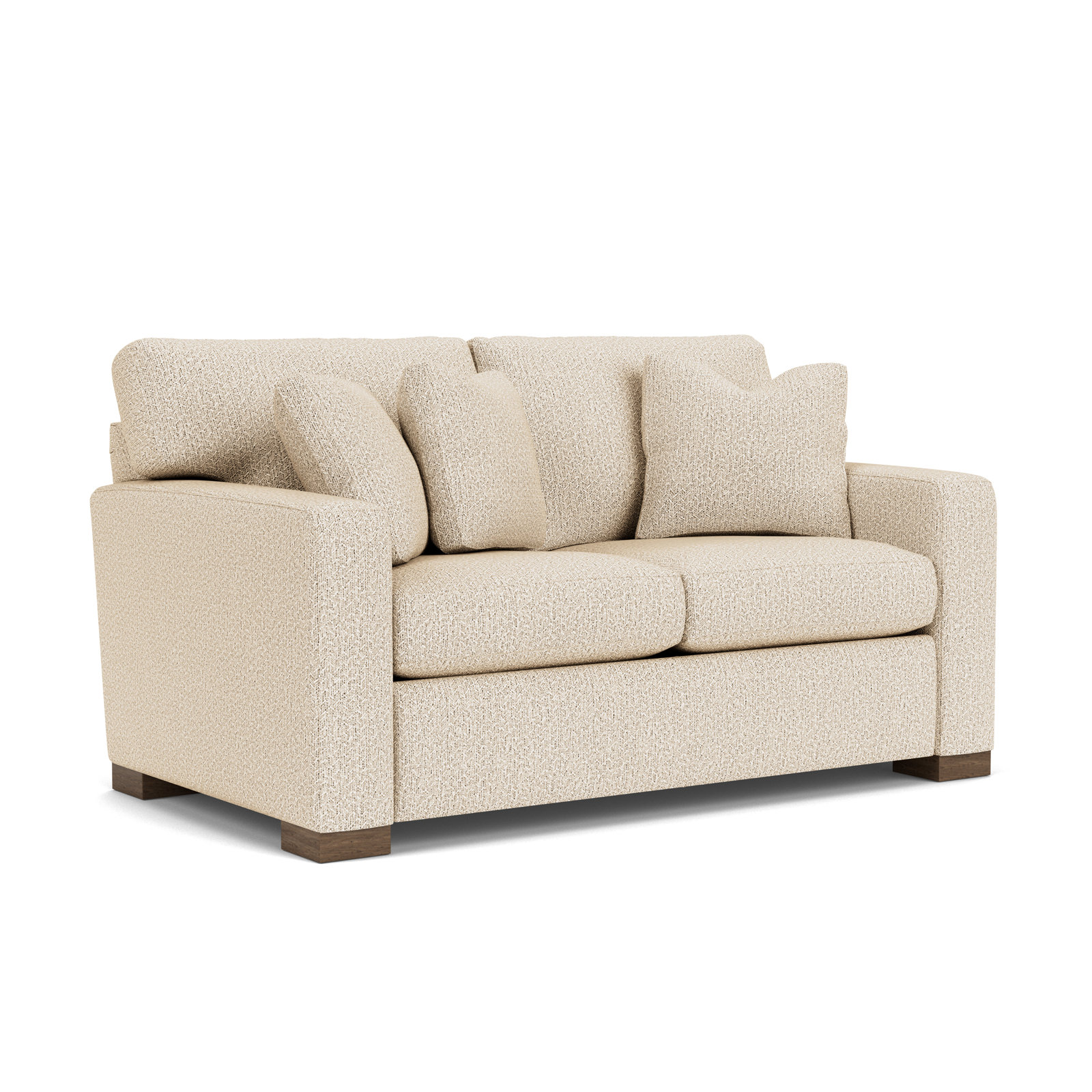 Anderia 63'' Upholstered Loveseat, Beige Polypropylene/Olefin