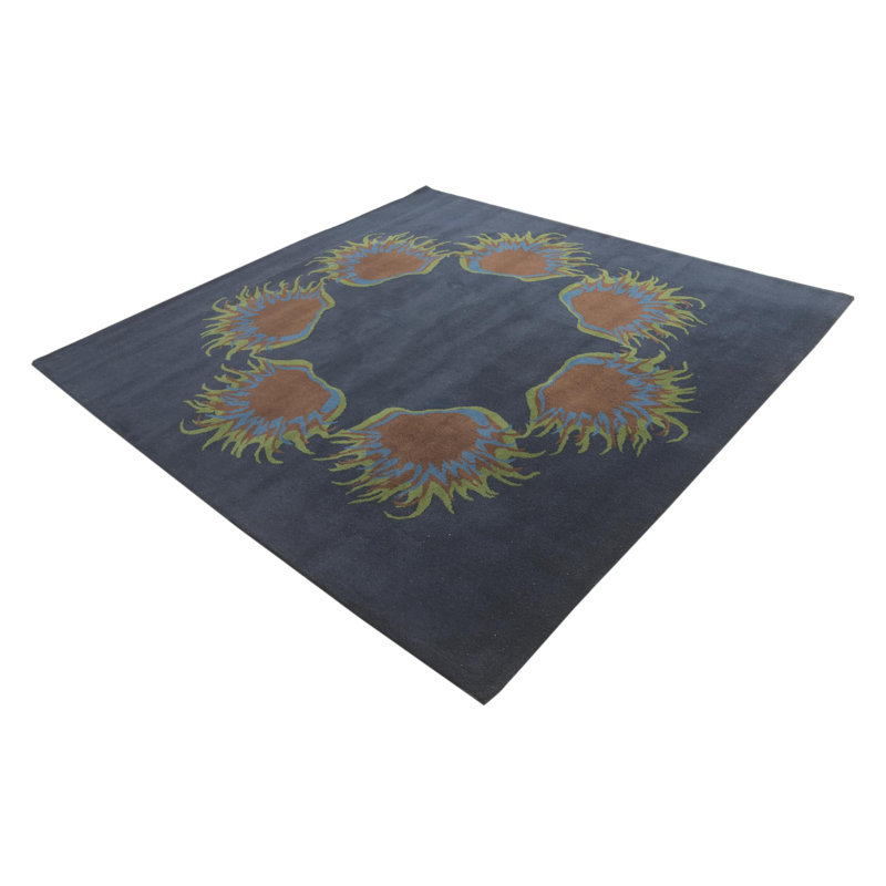 Square Otto Navy Blue Rug