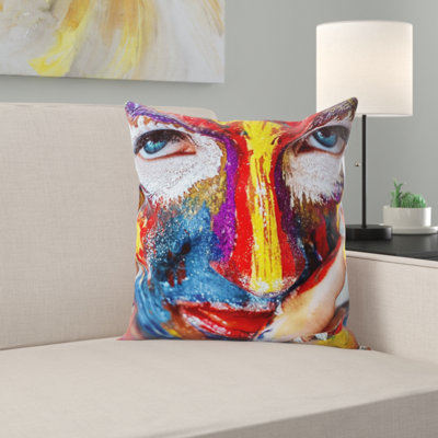 Housse et insert de coussin carré Paint