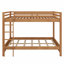 Wood Bunk Bed With Ladder-2103899671