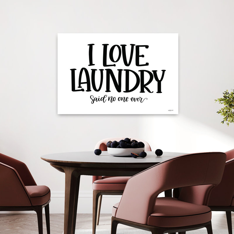 I Love Laundry, art contemporain abstrait, H 24 po x l 36 po