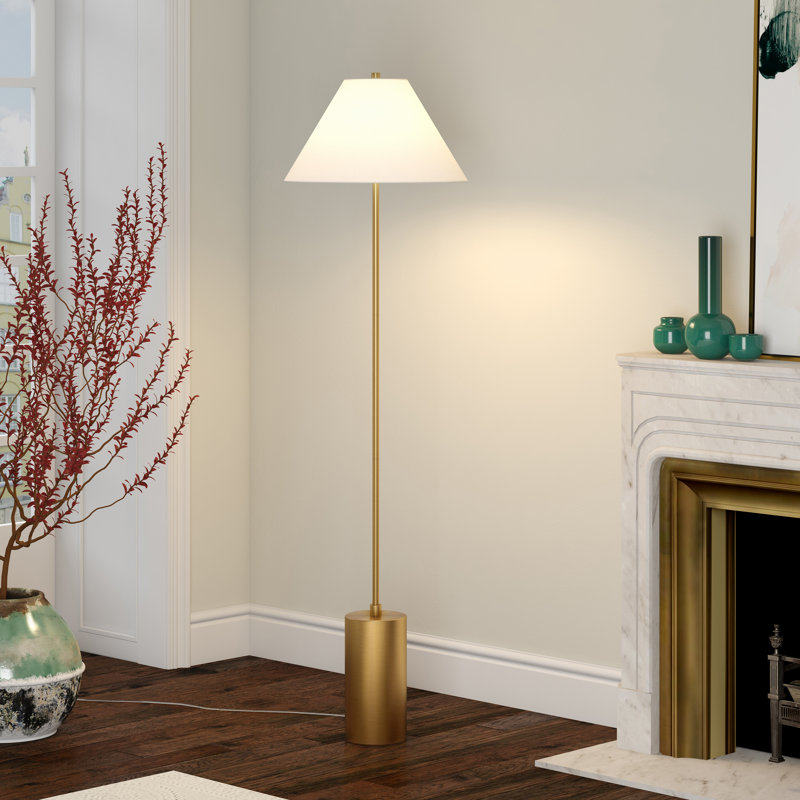 Lampe sur pied 64 po Greenbury, Laiton
