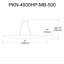 Luminaire suspendu horizontal Pinkerton