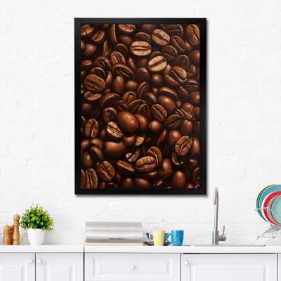 Nourriture, grains de café torréfiés II - reproduction sur toile