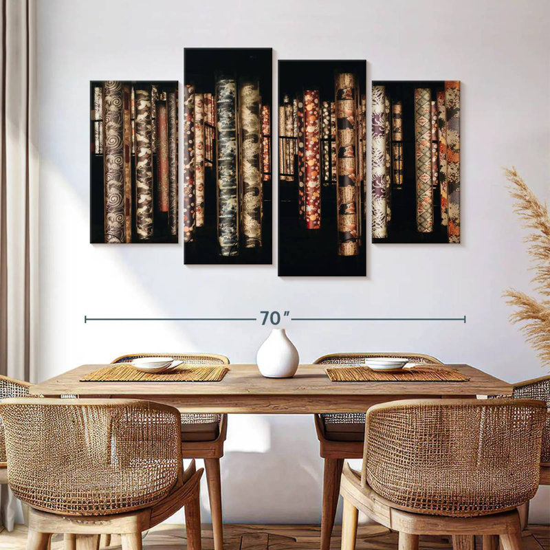 Lynelle Japanese Kimono Textile, 42'' H x 68'' W