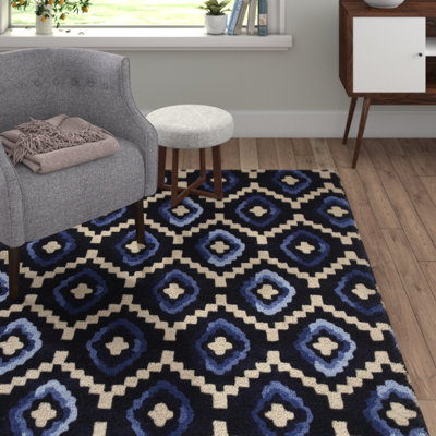 Geometric Wool Area Rug