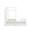 Lit simple en bois avec clôture et structure à lattes-27948530