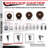 SS High Temp Glass Filled Nylon Swivel Top Plate Caster with Brake SCC