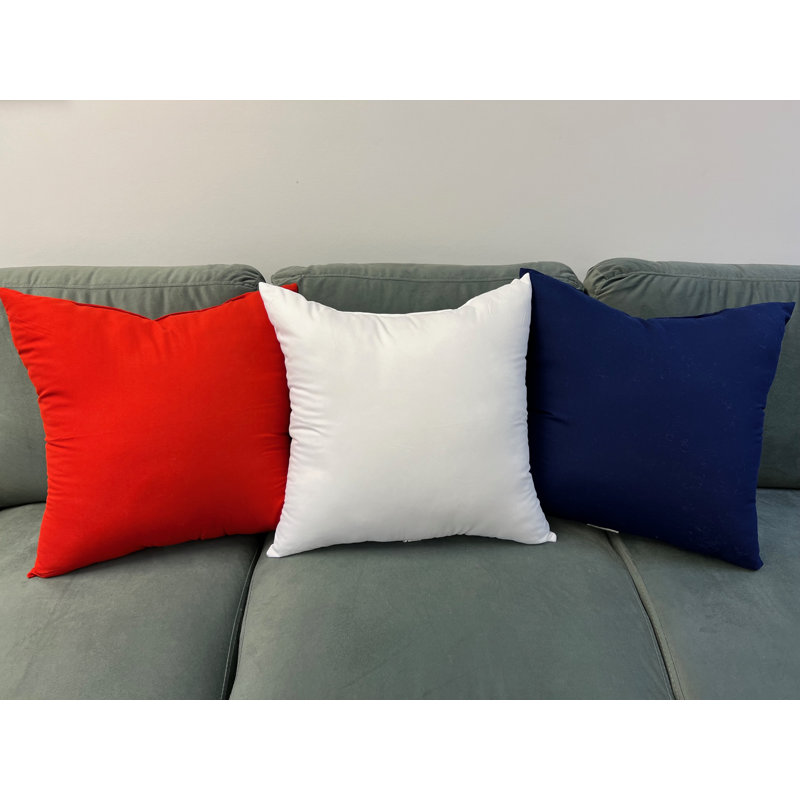Reversible Throw Pillow, Red