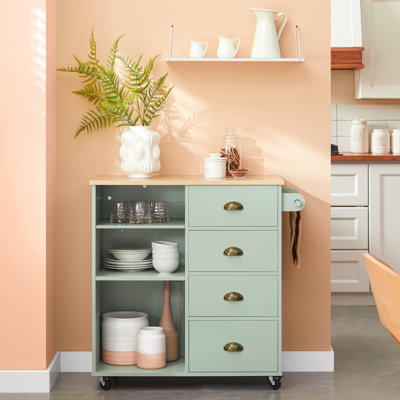 91 cm W Kitchen Cart with Top