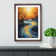 River Abstract - Single Picture Frame Print on Wood