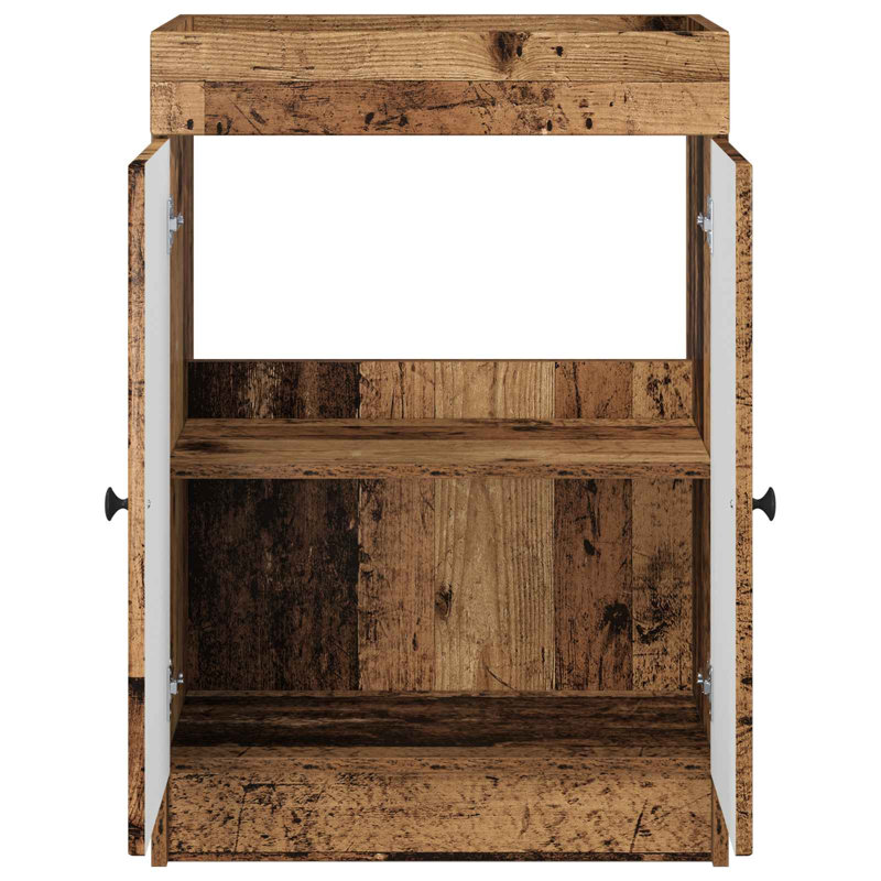 78.5cm Bathroom Vanity Base Only, Old Wood
