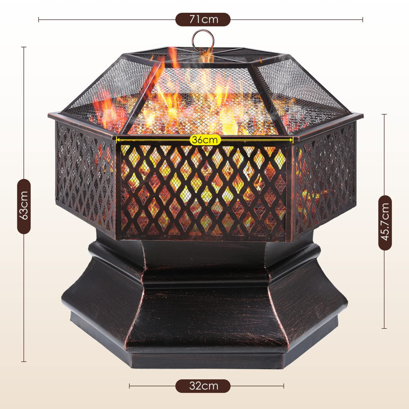 Millersville Hexagon Iron Smokeless Fire Pit