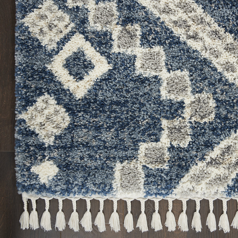 Tapis scandinave à poils longs Drusilla, Rectangle 4 pi x 6 pi