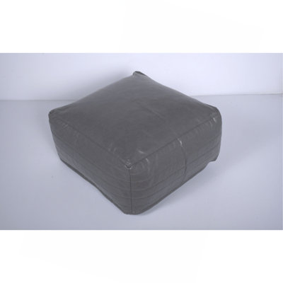 Bambo Faux Leather Rectangle Pouf(ONLY OTTOMAN) by Ebern Designs