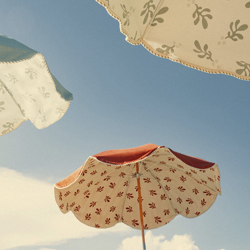 Premium Umbrella - Casa Seaglass, Red