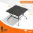 Outdoor 6 Piece Swivel Chair with 1 Metal Table-88595306