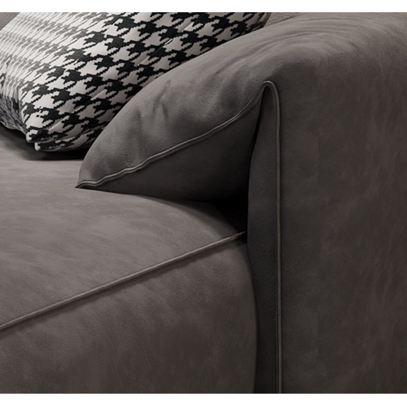 Canapé simple gris, H 30,7 po x l 110,2 po x P 41,3 po