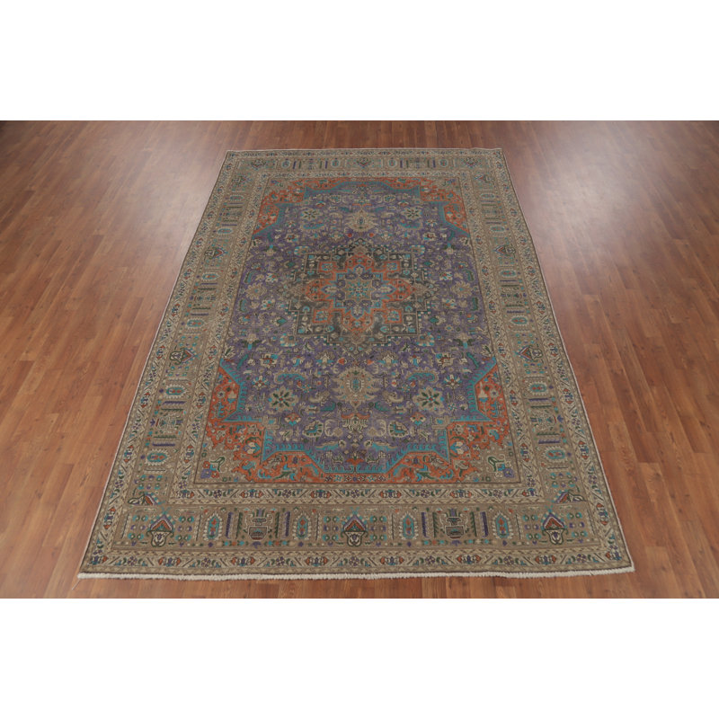 Tapis traditionnel mauve traditionnel 7 x 10