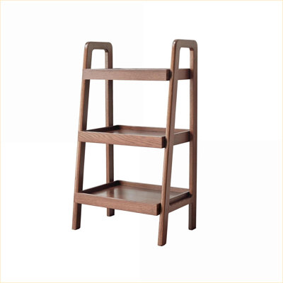 Banc de rangement avec range-chaussures à 3 niveaux | Organisateur de vestibule rustique | Noyer brun | Bois massif