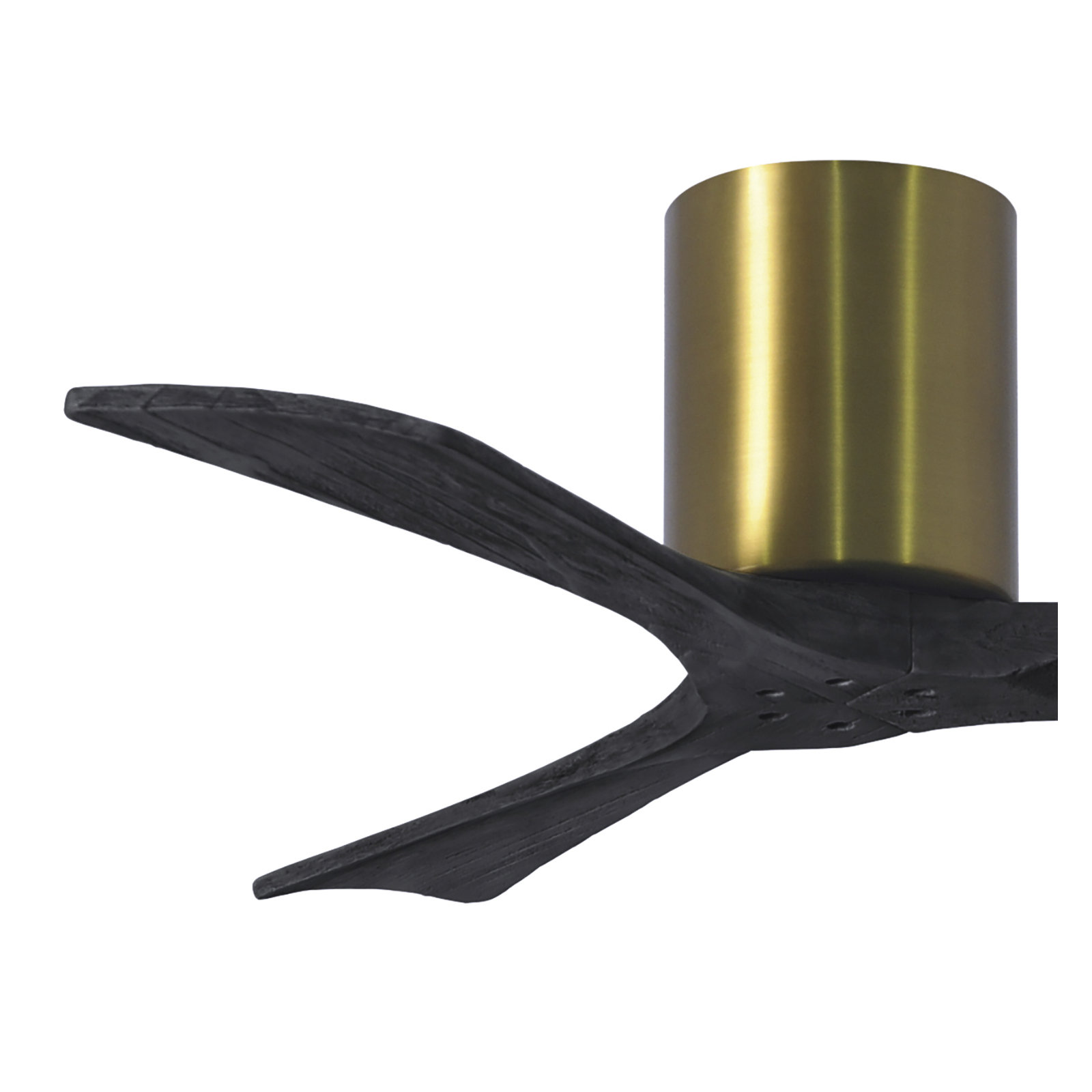 Olivier 3 Blade Ceiling Fan, Brushed Brass, Matte Black, 42"