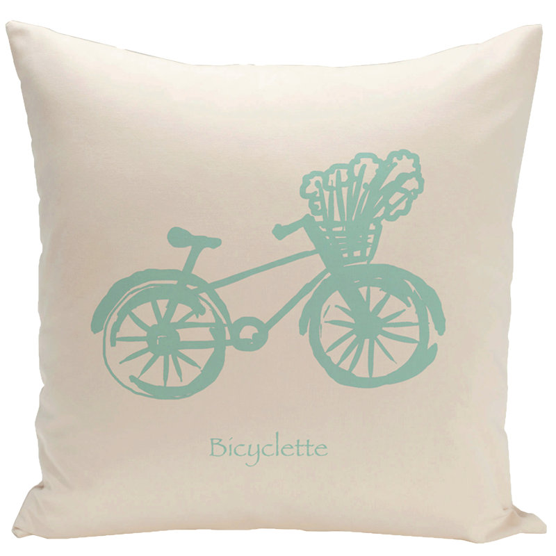 Embroidered Reversible Throw Pillow, 20" H x 20" W