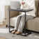 Gilsum Wood C Table End Table with Metal Base for Sofa, Bed Side