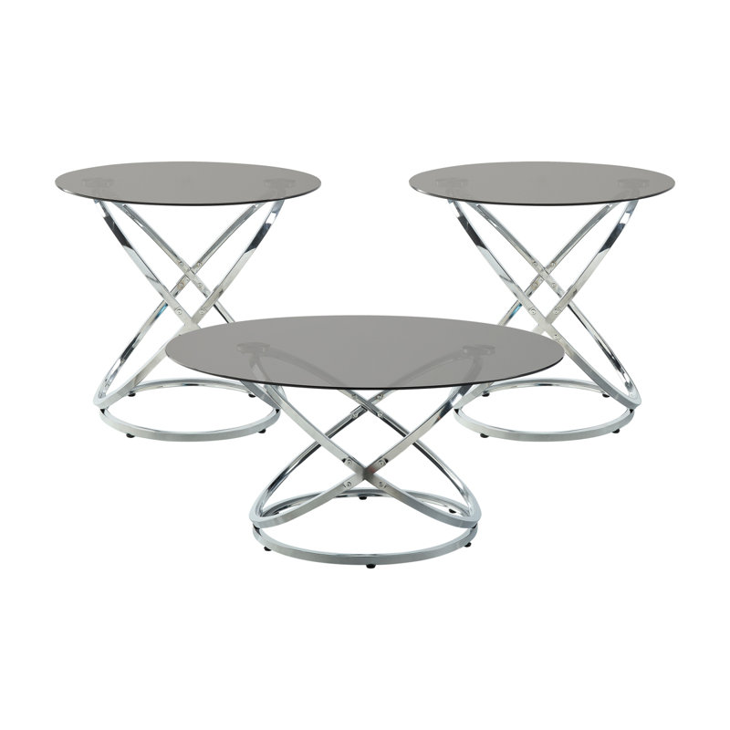 Ensemble de tables d'appoint 3 pièces Modern Luxury